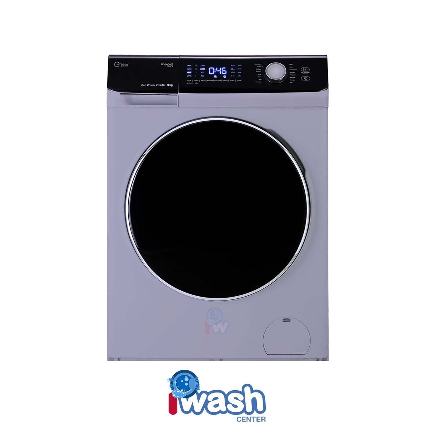 ماشین لباسشویی 9 کیلویی جی پلاس مدل GWM-M9542T تیتانیوم
