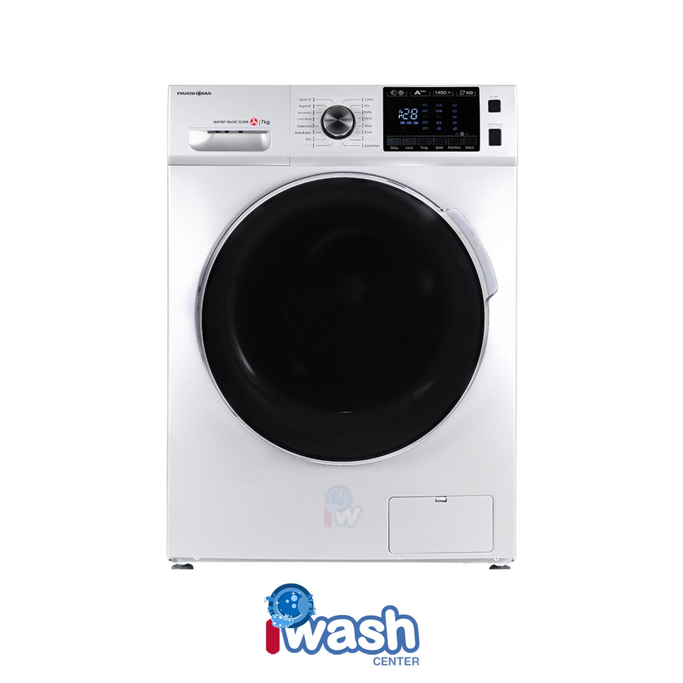 ماشین لباسشویی 7 کیلویی پاکشوما مدل BWF 40702 WT سفید