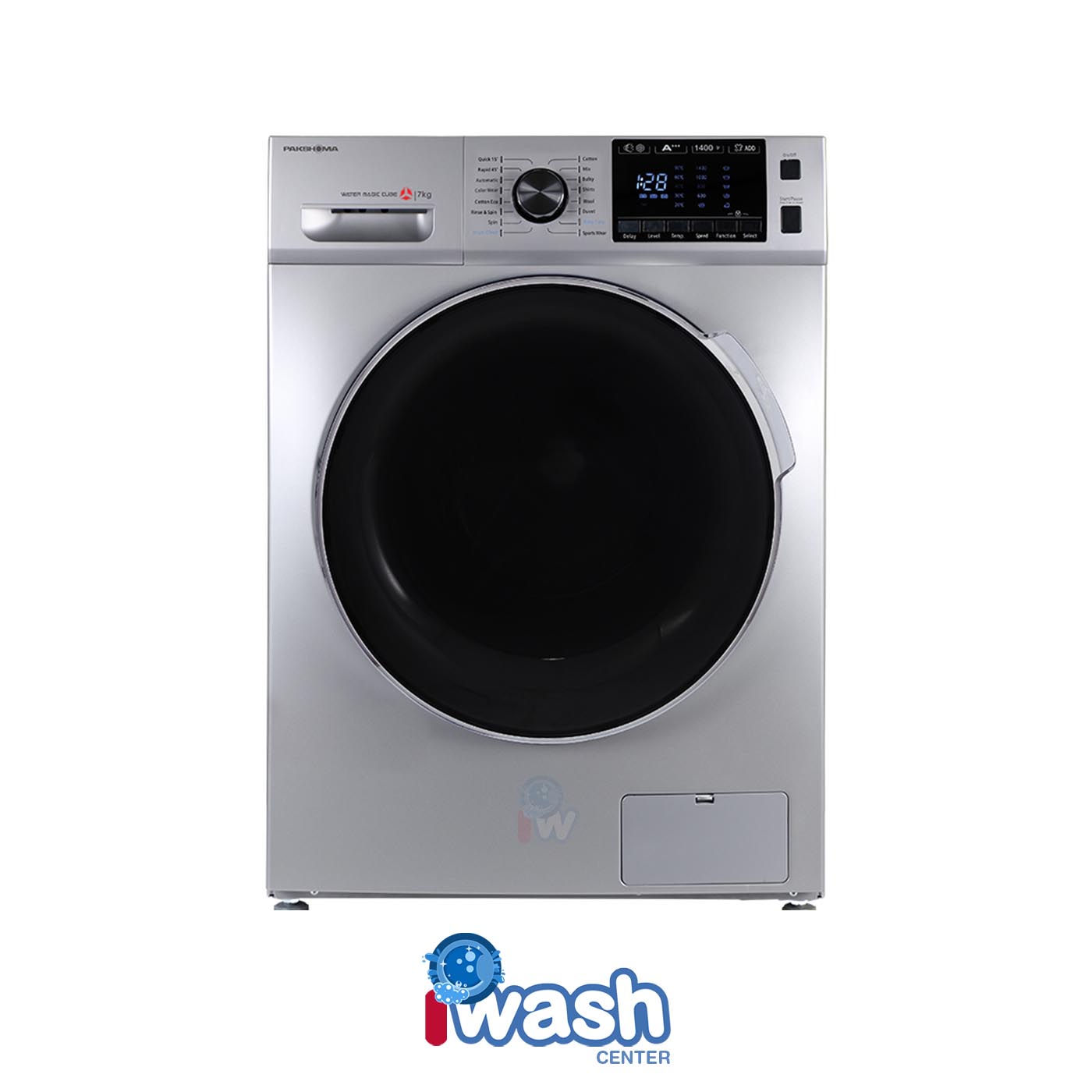 ماشین لباسشویی 7 کیلویی پاکشوما مدل BWF 40702 ST نقره ای