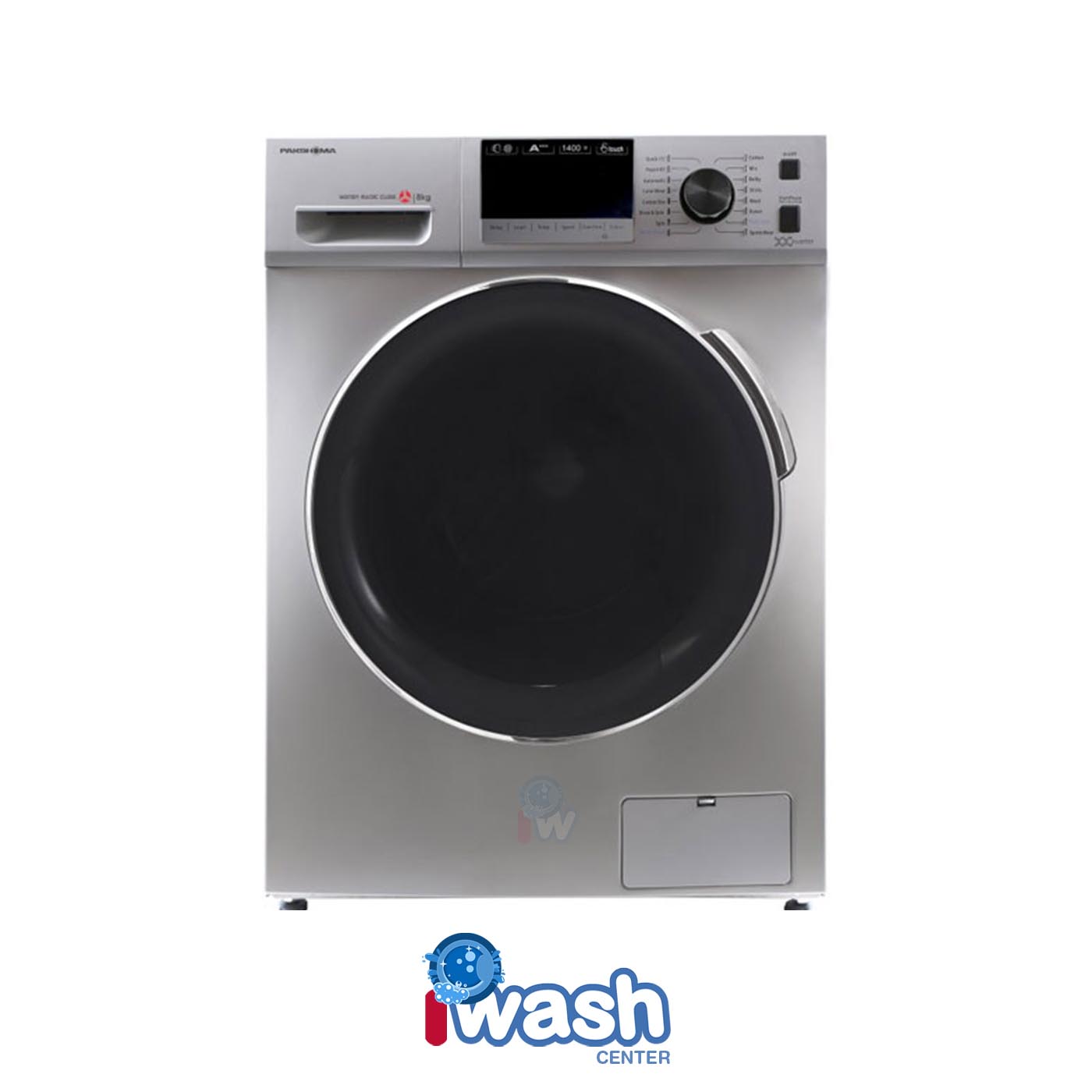ماشین لباسشویی 8 کیلویی پاکشوما مدل BWF 40806 ST نقره ای