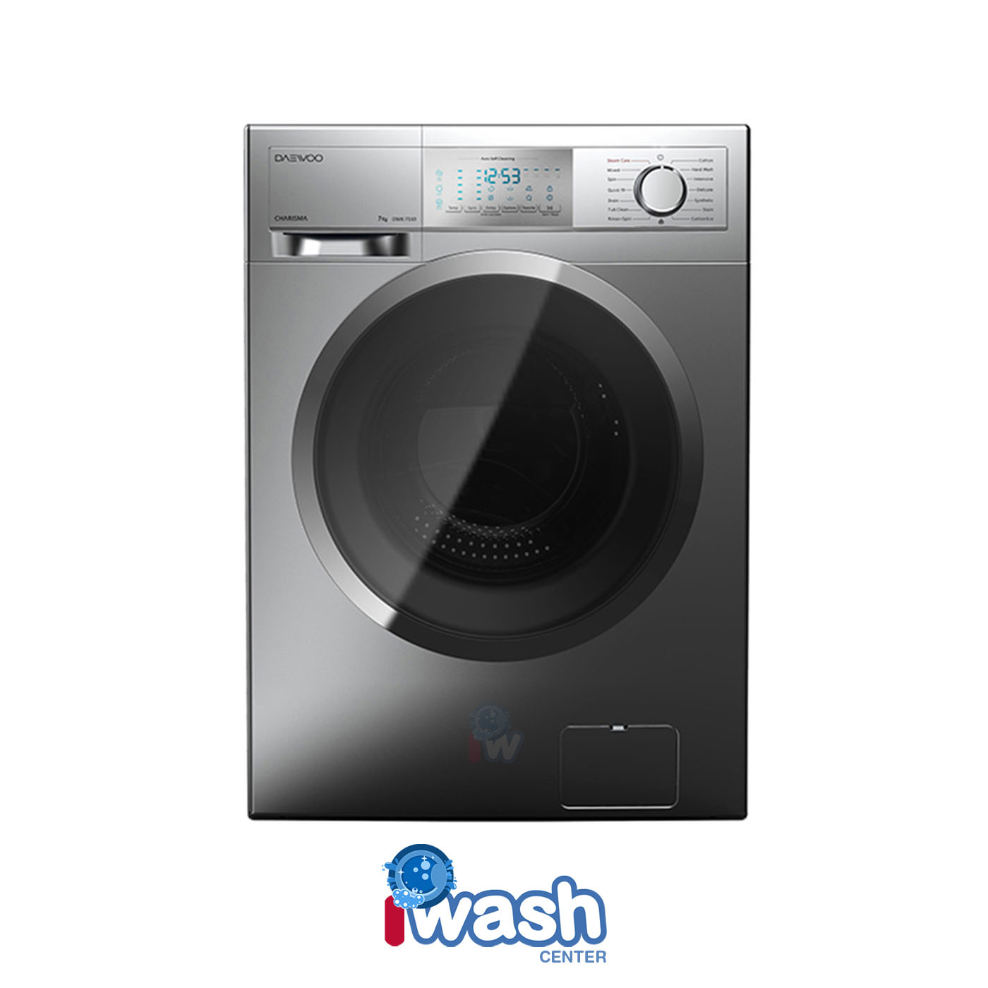 ماشین لباسشویی 7 کیلویی دوو مدل کاریزما DWK-CH700S نقره ای