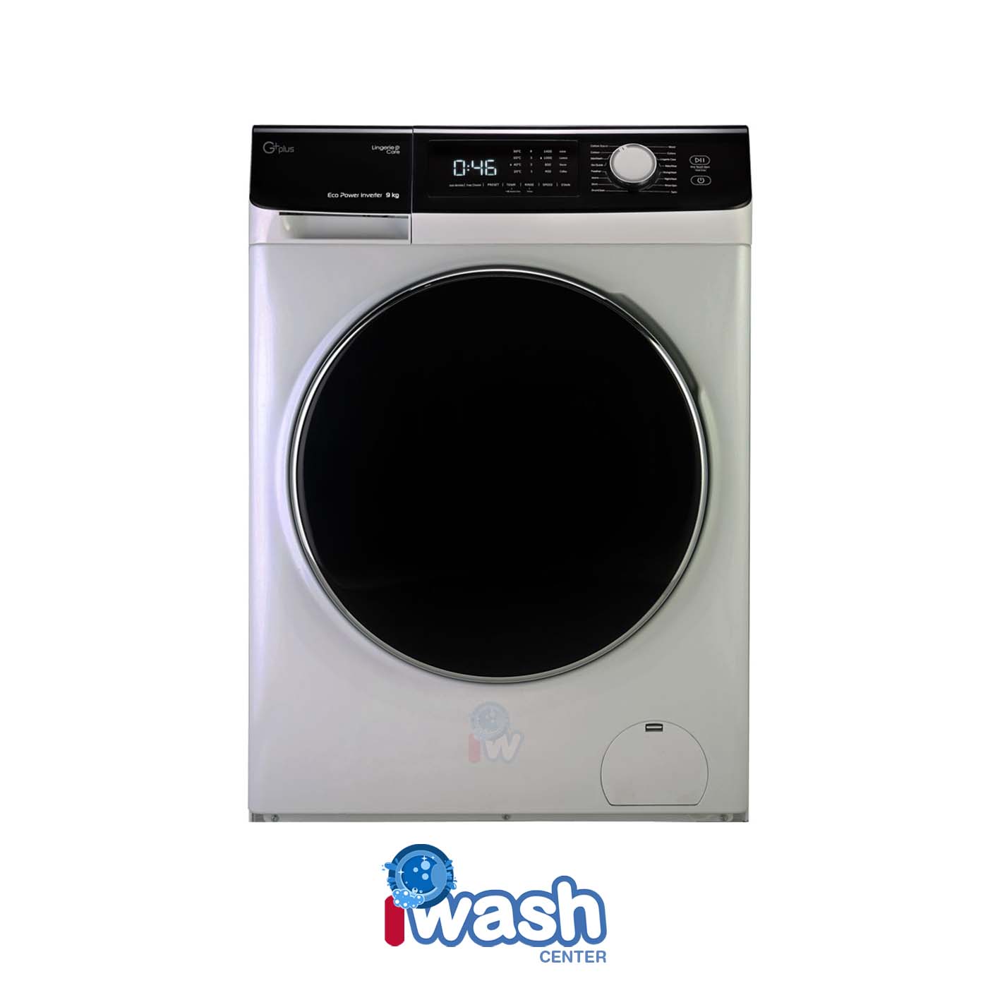 ماشین لباسشویی 9 کیلویی جی پلاس مدل GWM-P954T تیتانیوم