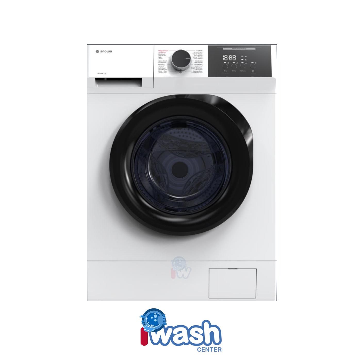ماشین لباسشویی 8 کیلویی اسنوا مدل Arta آرتا SWM-C81W سفید
