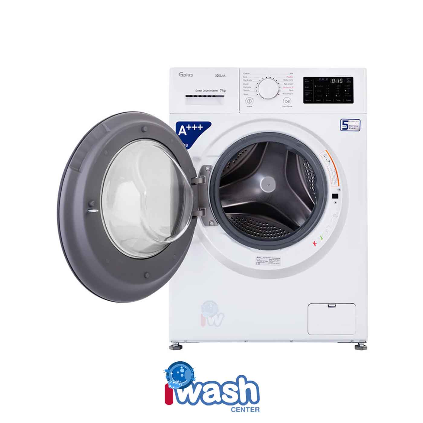 ماشین لباسشویی 7 کیلویی جی پلاس مدل GWM-M730W سفید