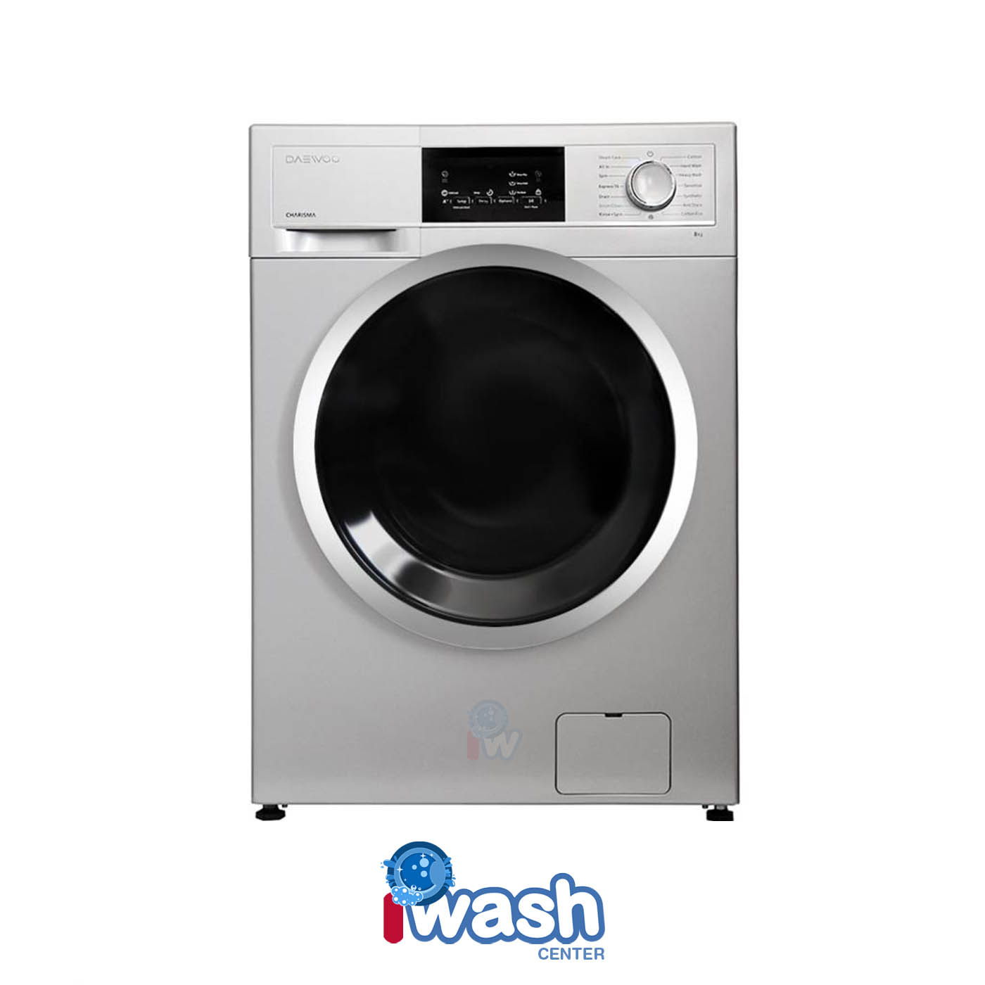 ماشین لباسشویی 8 کیلویی دوو مدل کاریزما LM-830S نقره ای