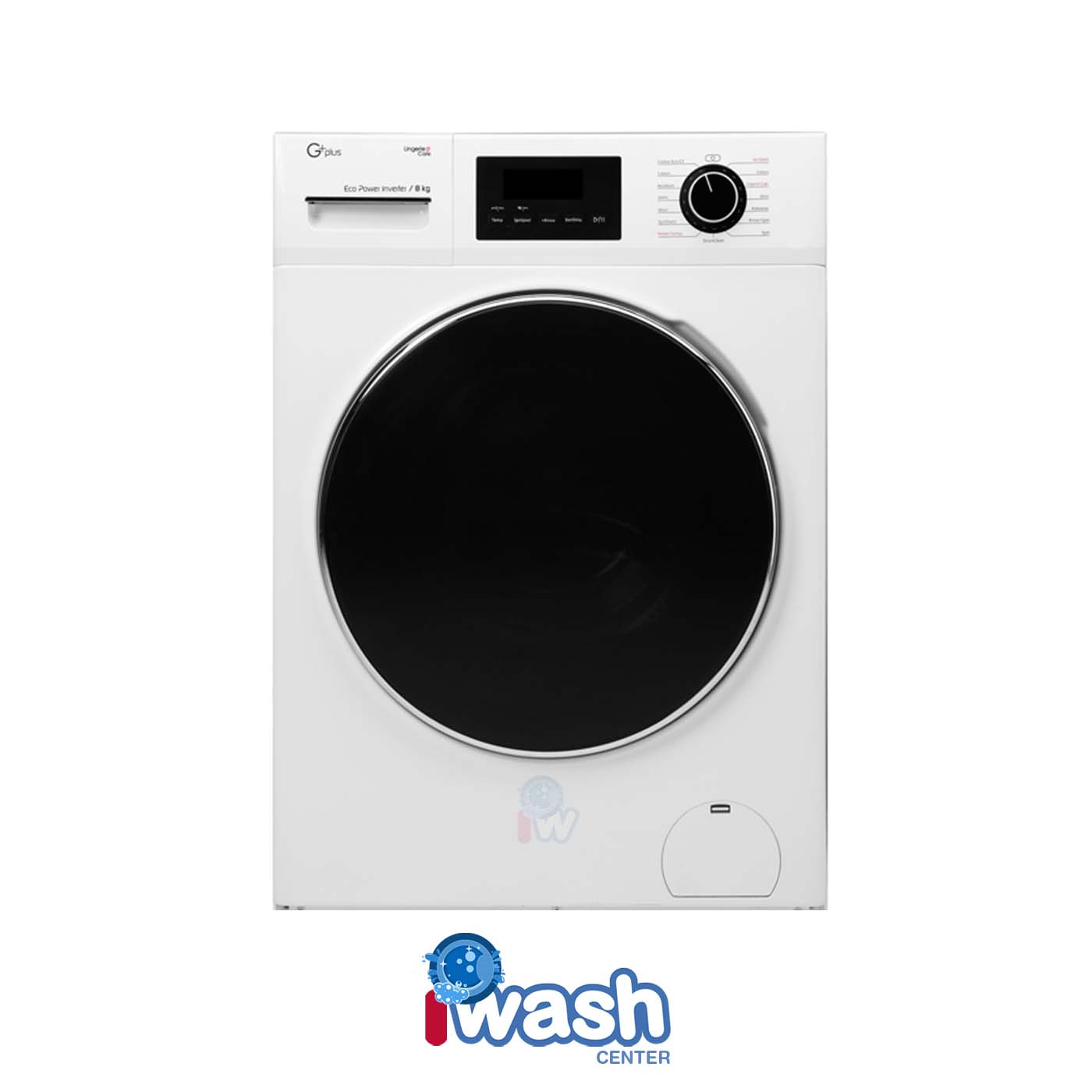 ماشین لباسشویی 8 کیلویی جی پلاس مدل GWM-M8340W سفید