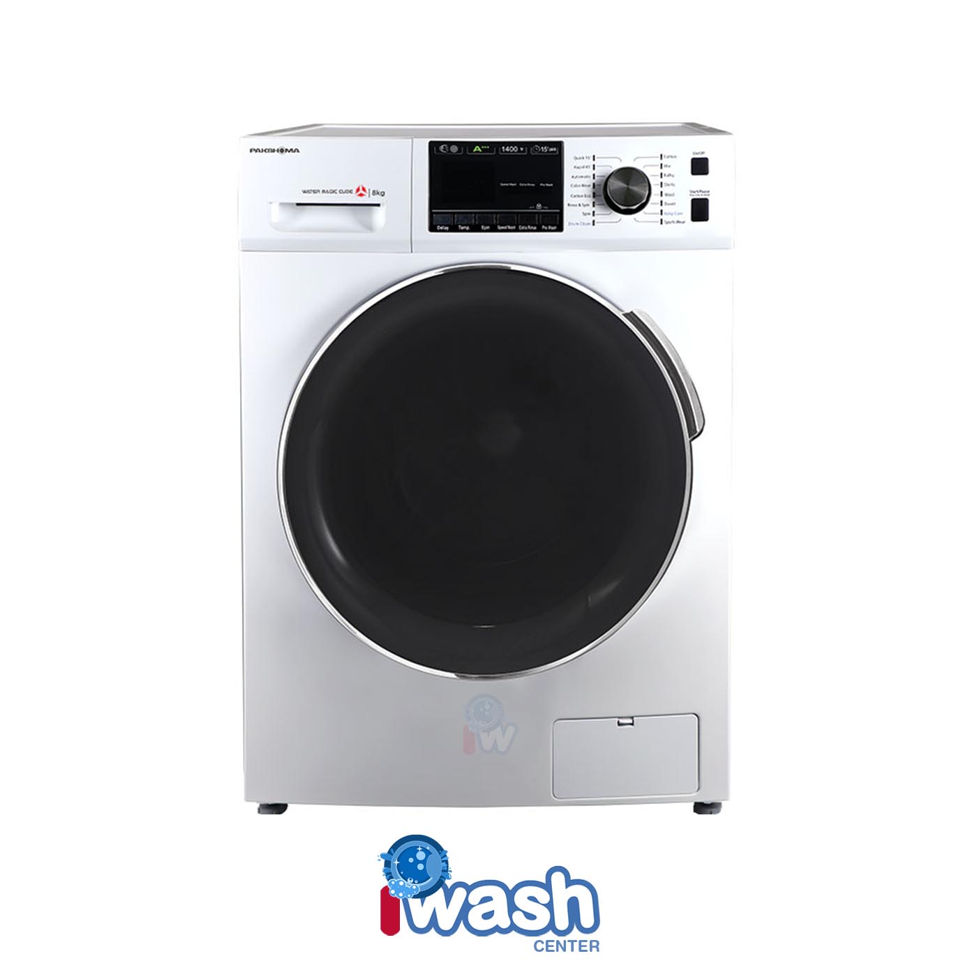 ماشین لباسشویی 8 کیلویی پاکشوما مدل BWF 40804 iWT سفید