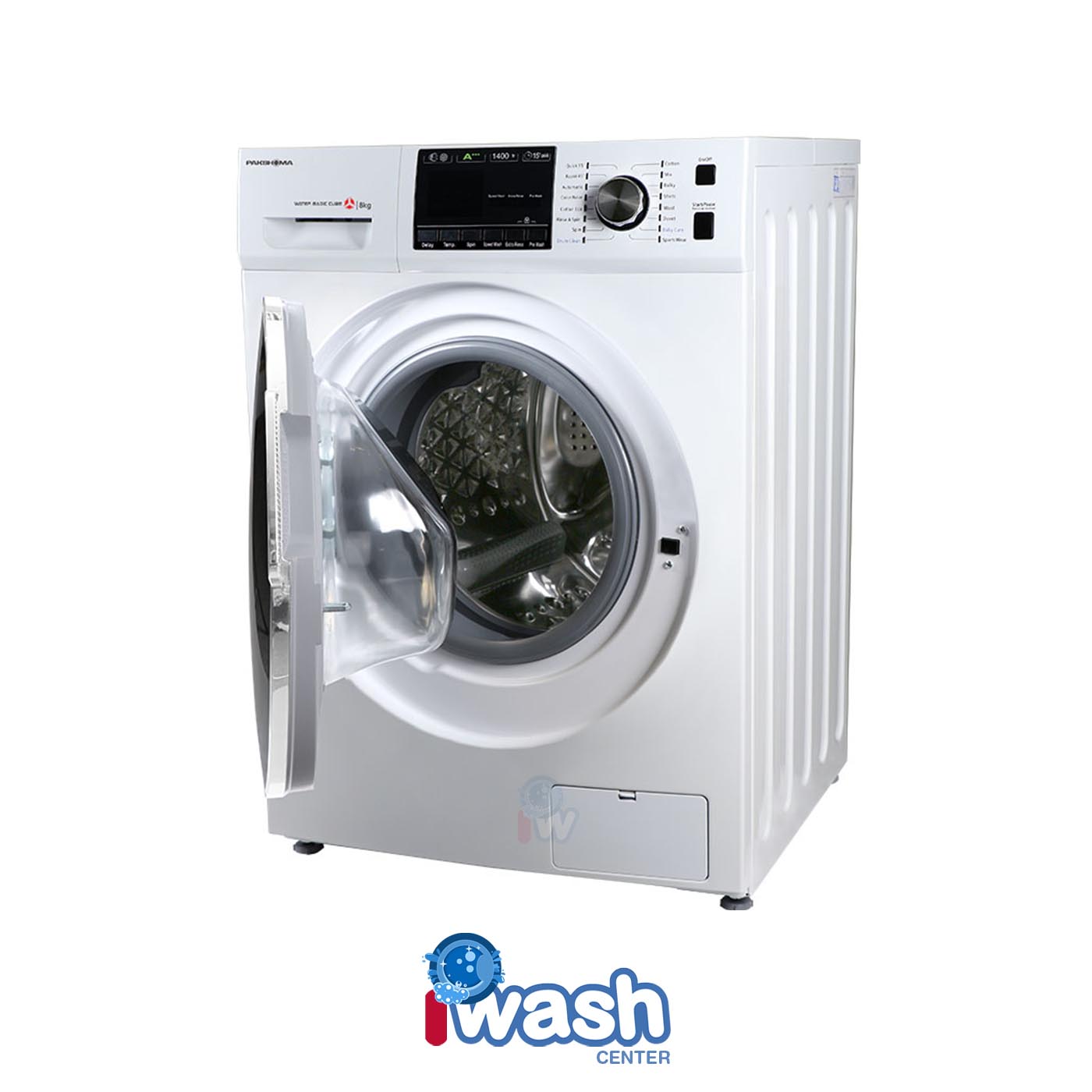 ماشین لباسشویی 8 کیلویی پاکشوما مدل BWF 40804 iWT سفید