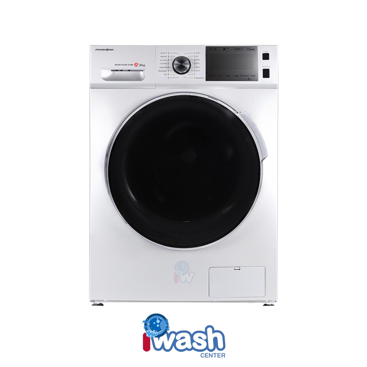 ماشین لباسشویی 8 کیلویی پاکشوما مدل BWF 40803 iWT سفید
