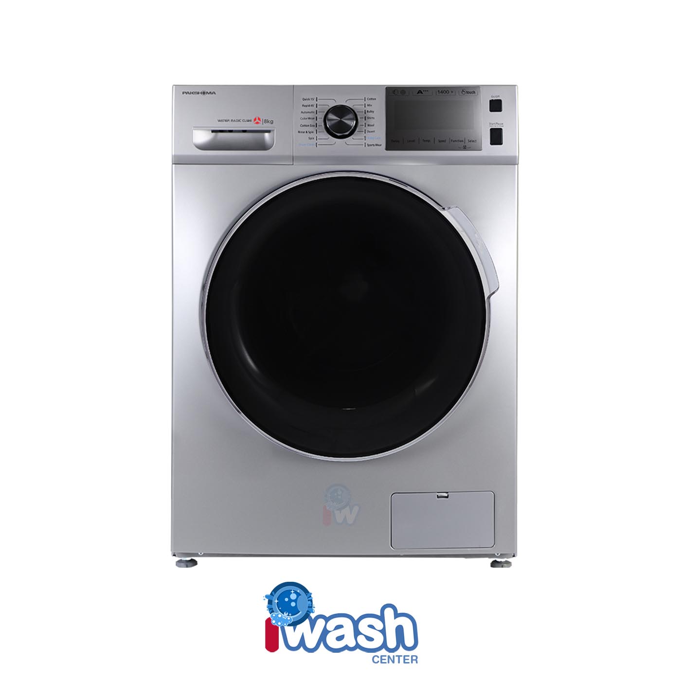 ماشین لباسشویی 8 کیلویی پاکشوما مدل BWF 40803 iST نقره ای