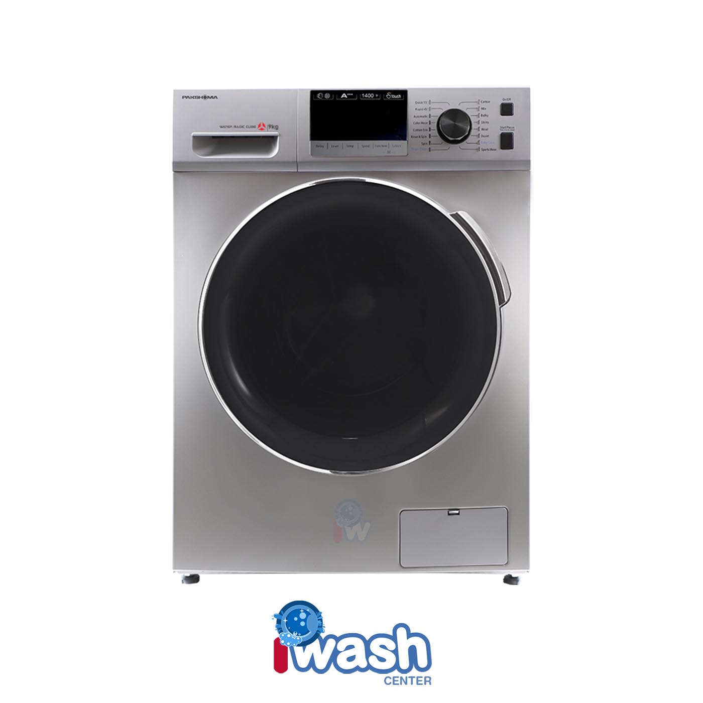 ماشین لباسشویی 9 کیلویی پاکشوما مدل BWF 40106 iST نقره ای
