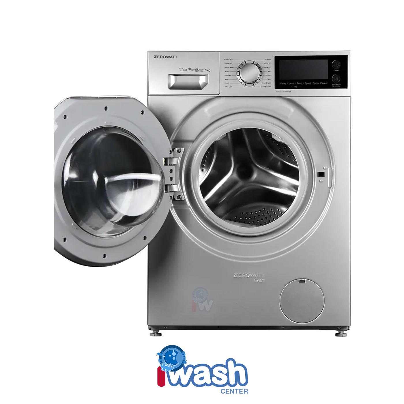 ماشین لباسشویی 9 کیلویی زیرووات مدل FCA-4960S نقره ای