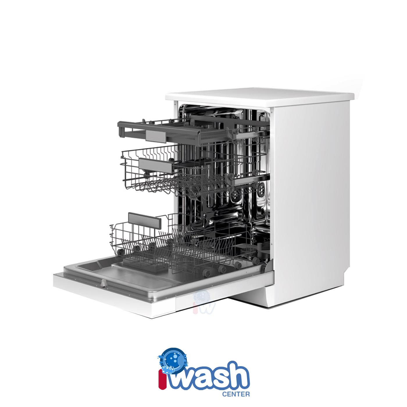 ماشین ظرفشویی 15 نفره جی پلاس مدل GDW-P5683W سفید