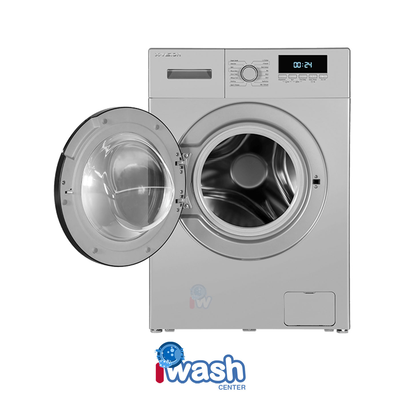 ماشین لباسشویی 6 کیلویی ایکس ویژن مدل TE62-ASBL نقره ای