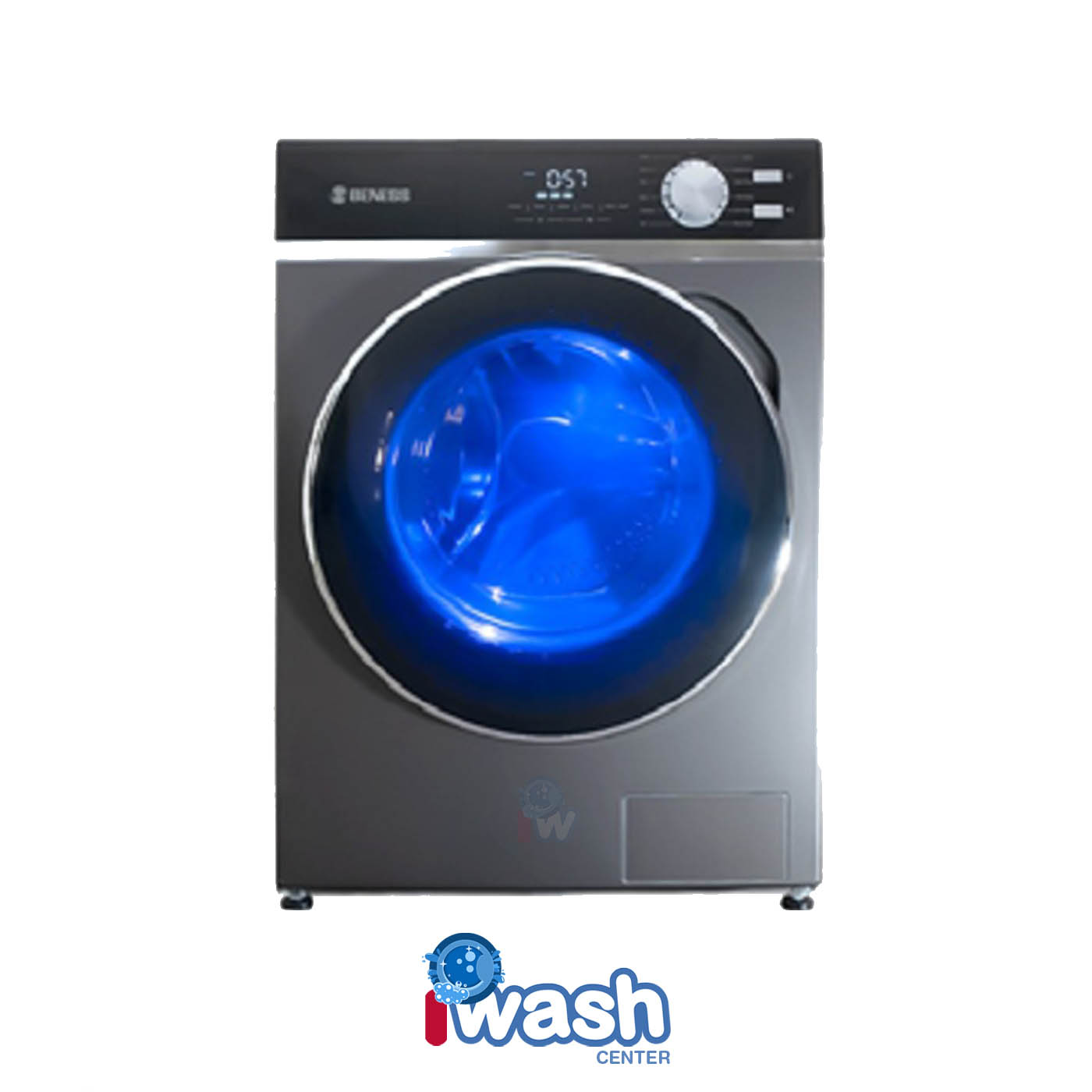 ماشین لباسشویی 10/5 کیلویی بنس مدل BW-Q105D نقره ای