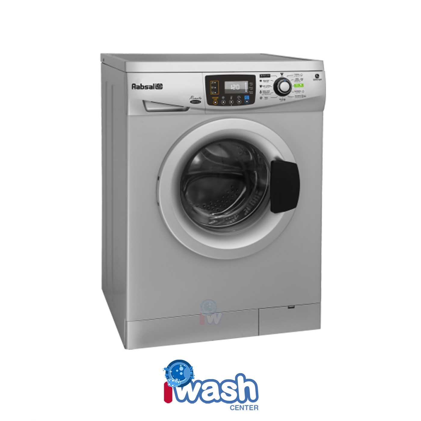 ماشین لباسشویی 7 کیلویی آبسال مدل WRE7212-S نقره ای