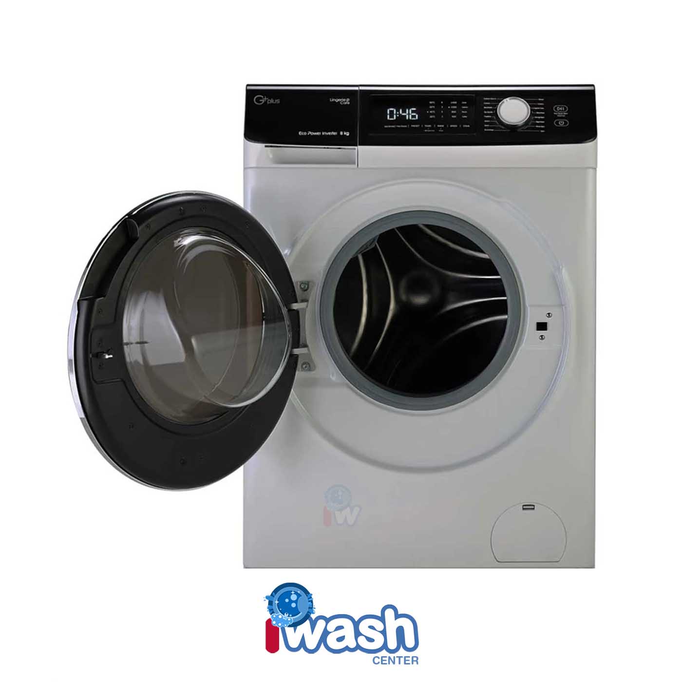 ماشین لباسشویی 8 کیلویی جی پلاس مدل GWM-M854T تیتانیوم